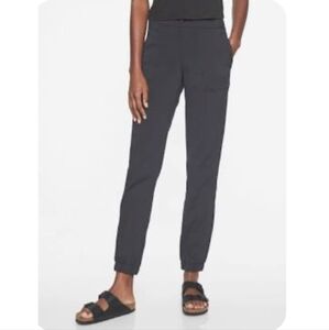 ATHLETA Trekkie Jogger Hiking Pants  SZ 14T Flint Deep Gray Snap Close Pockets